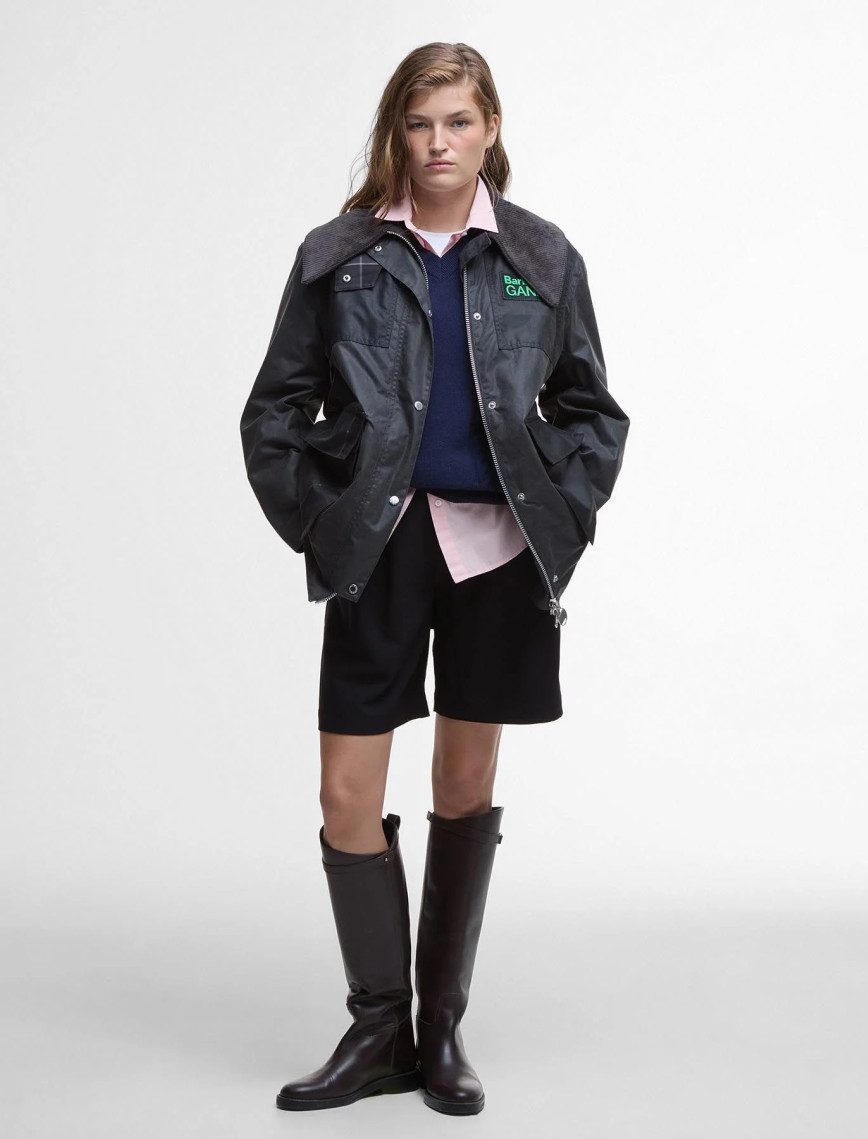 Barbour x GANNI Yağlı Duffle Ceket Barbour x GANNI Yağlı Duffle Ceket