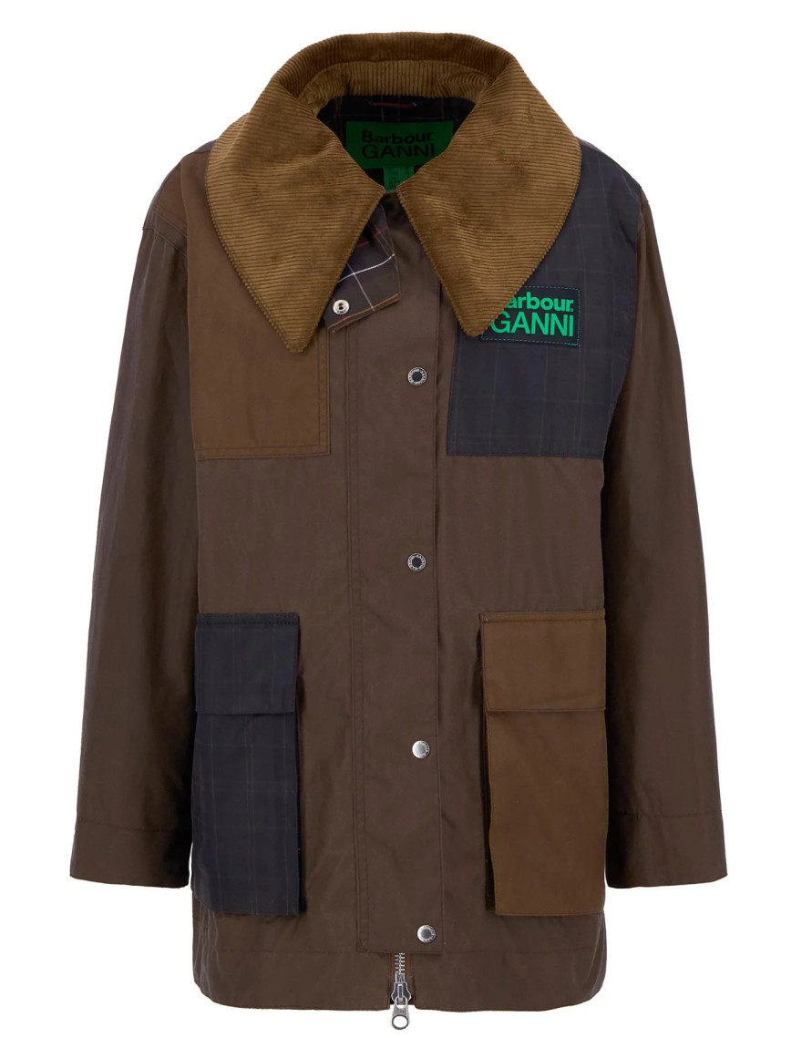 Barbour x GANNI Yağlı Duffle Ceket Barbour x GANNI Yağlı Duffle Ceket