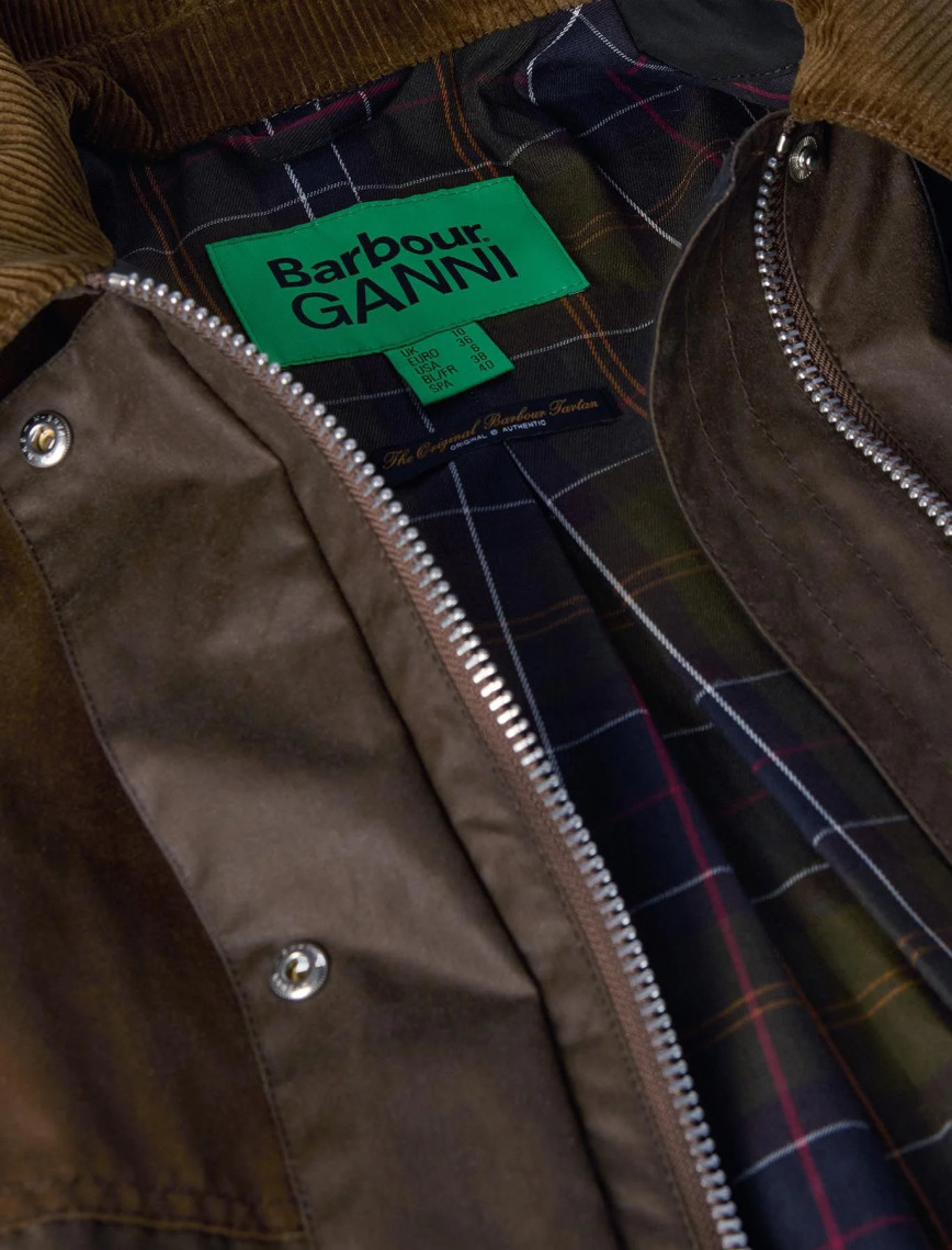 Barbour x GANNI Yağlı Duffle Ceket Barbour x GANNI Yağlı Duffle Ceket