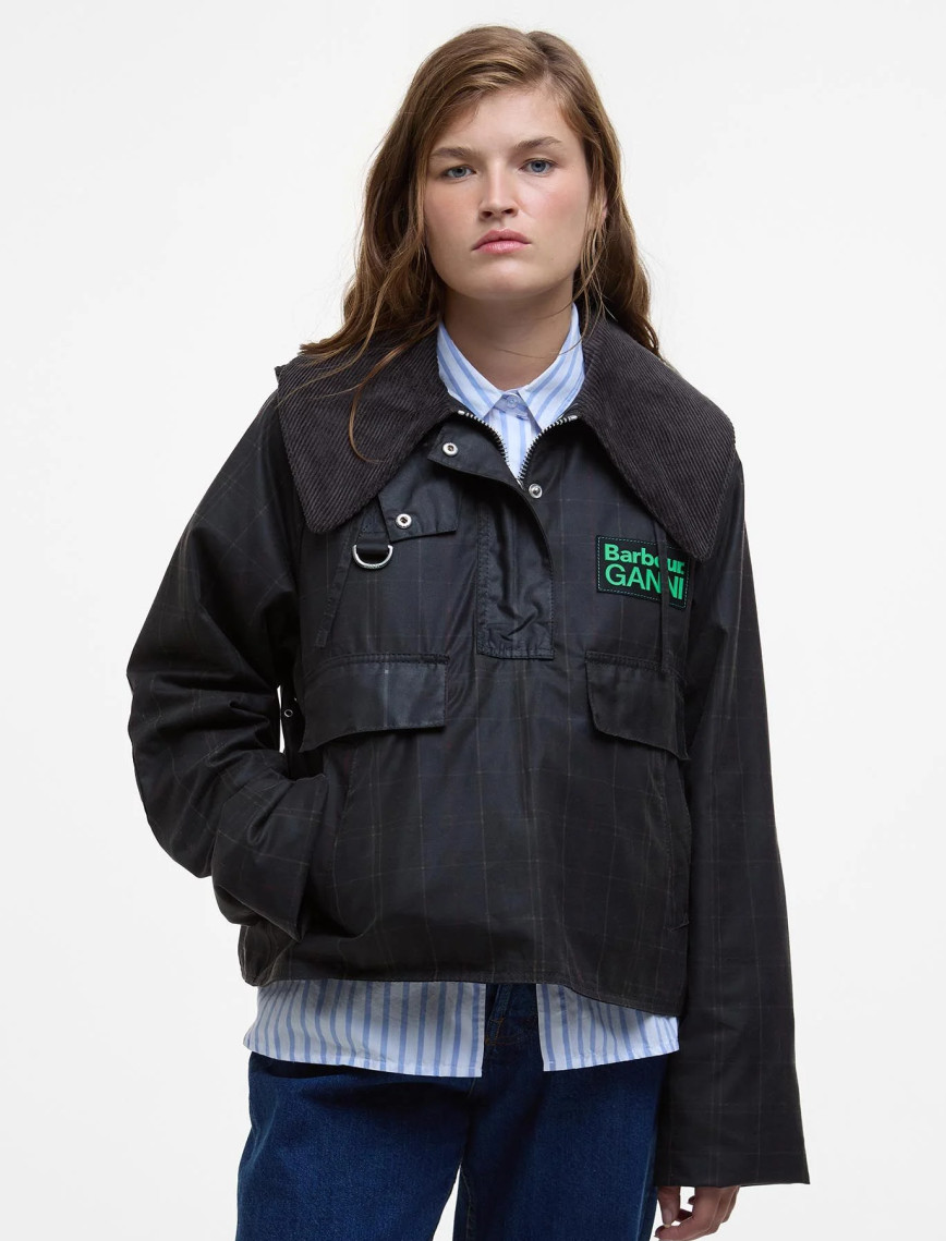 Barbour x GANNI Anorak Smock Yağlı Ceket Barbour x GANNI Anorak Smock Yağlı Ceket