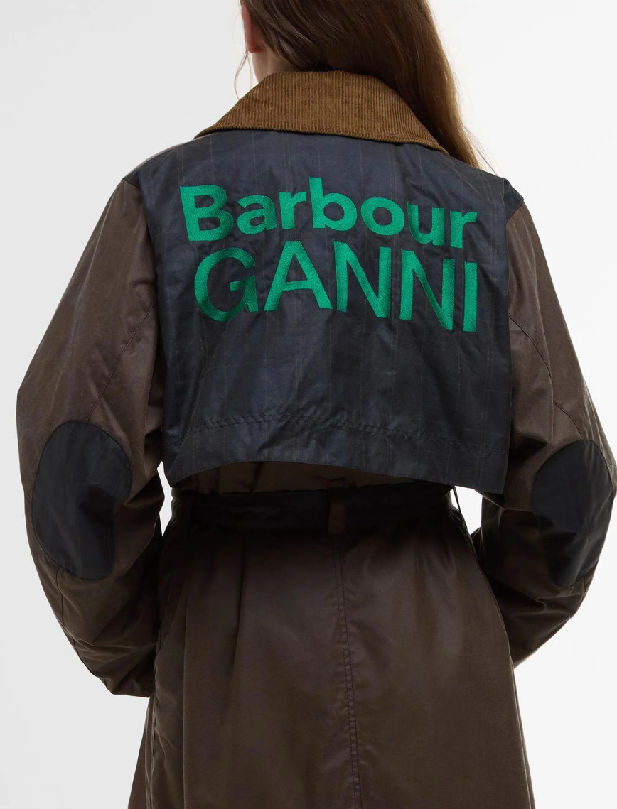 Barbour x GANNI Yağlı Trench Ceket Barbour x GANNI Yağlı Trench Ceket