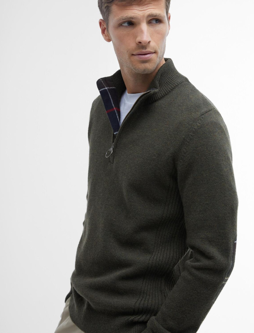 Barbour Holden Half Zip Knitted Kazak Barbour Holden Half Zip Knitted Kazak