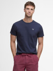 Barbour Tartan Trim Pique T-Shirt Barbour Tartan Trim Pique T-Shirt