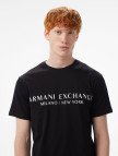 Armani Exchange Erkek Siyah Bisiklet Yaka T-Shirt