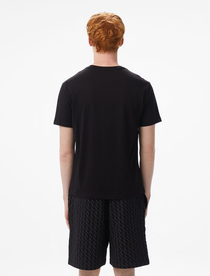 Armani Exchange Erkek Siyah Bisiklet Yaka T-Shirt