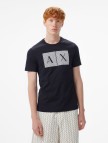 Armani Exchange Erkek Lacivert Bisiklet Yaka T-Shirt