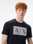 Armani Exchange Erkek Lacivert Bisiklet Yaka T-Shirt