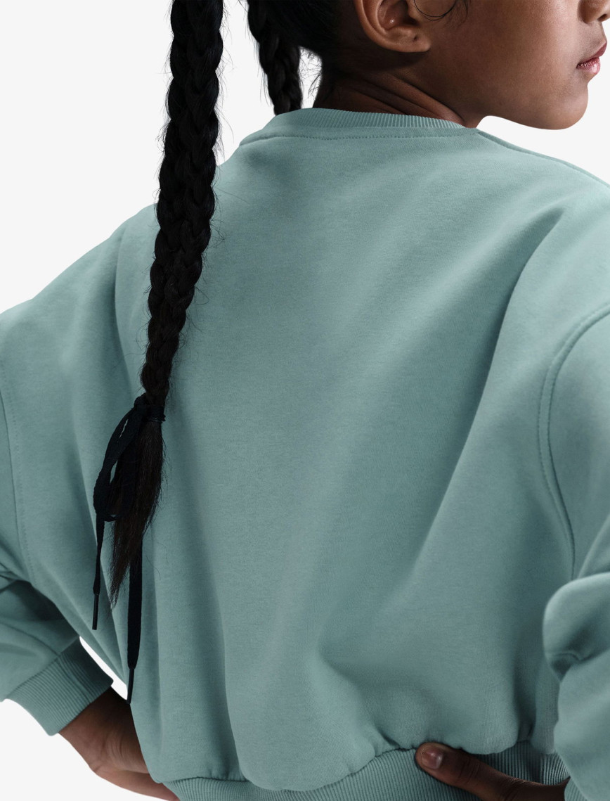 Nike Sportswear Club Fleece Genç Çocuk Yeşil Sweatshirt Nike Sportswear Club Fleece Genç Çocuk Yeşil Sweatshirt