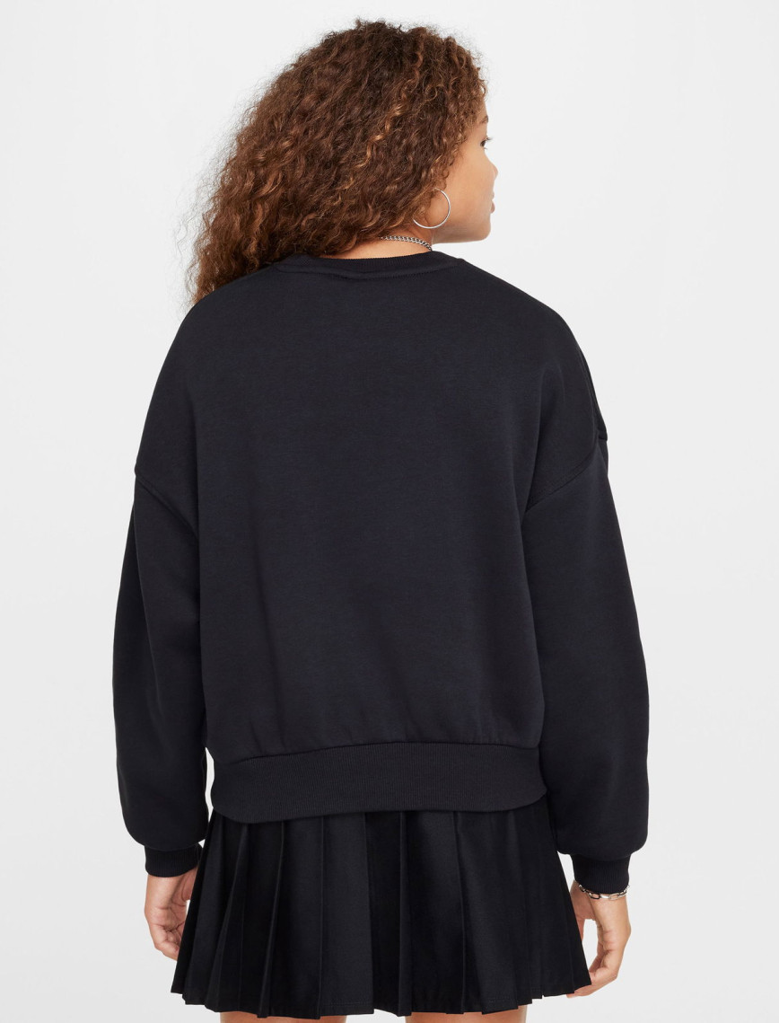 Nike Sportswear Club Fleece Genç Çocuk Siyah Sweatshirt Nike Sportswear Club Fleece Genç Çocuk Siyah Sweatshirt