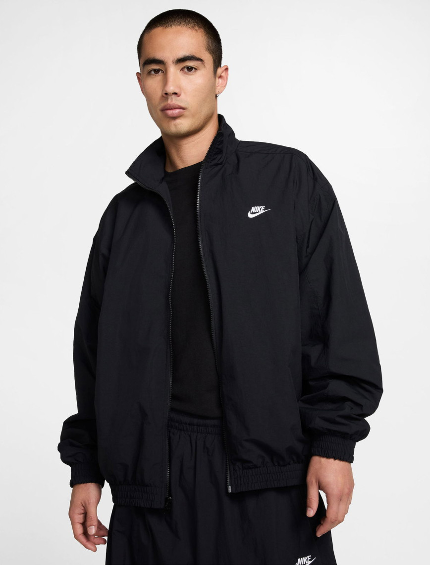 Nike Club Woven Erkek Siyah Ceket Nike Club Woven Erkek Siyah Ceket