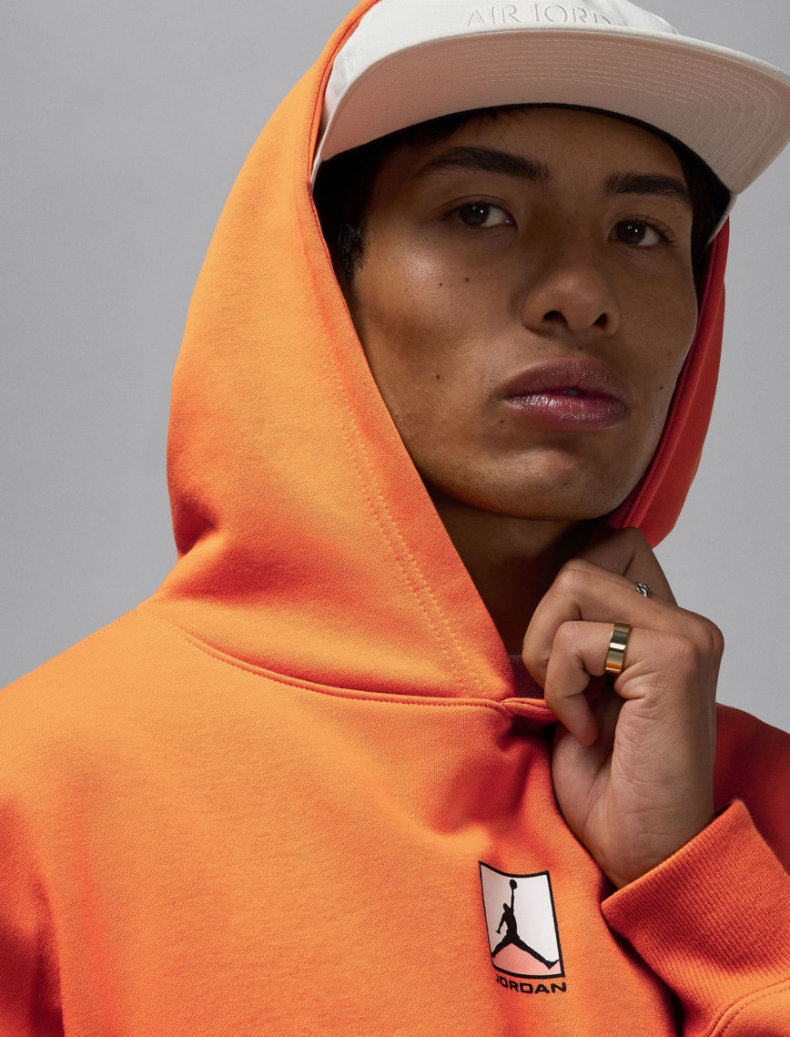 Jordan Brooklyn Fleece Erkek Turuncu Sweatshirt Jordan Brooklyn Fleece Erkek Turuncu Sweatshirt
