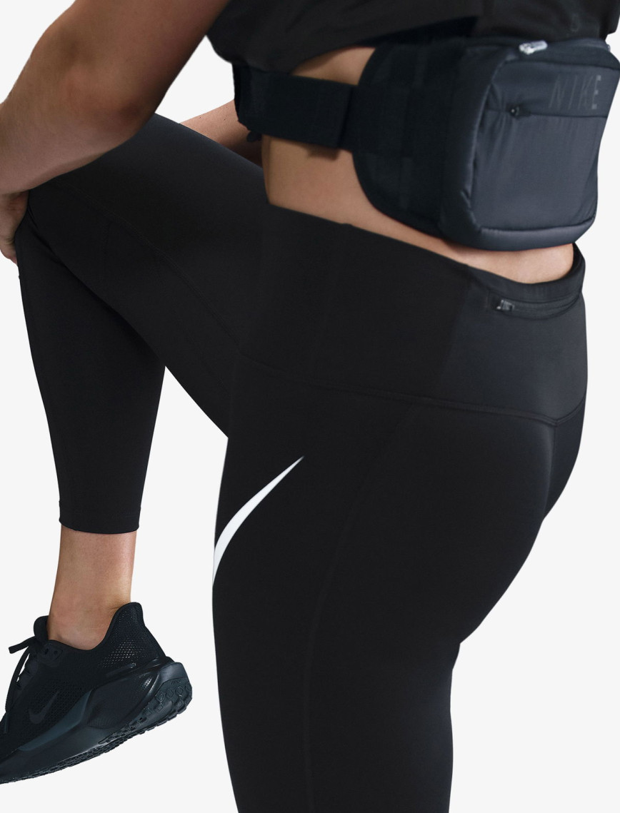 Nike Dri-Fit Tempo Swoosh Run Kadın Siyah Tayt Nike Dri-Fit Tempo Swoosh Run Kadın Siyah Tayt