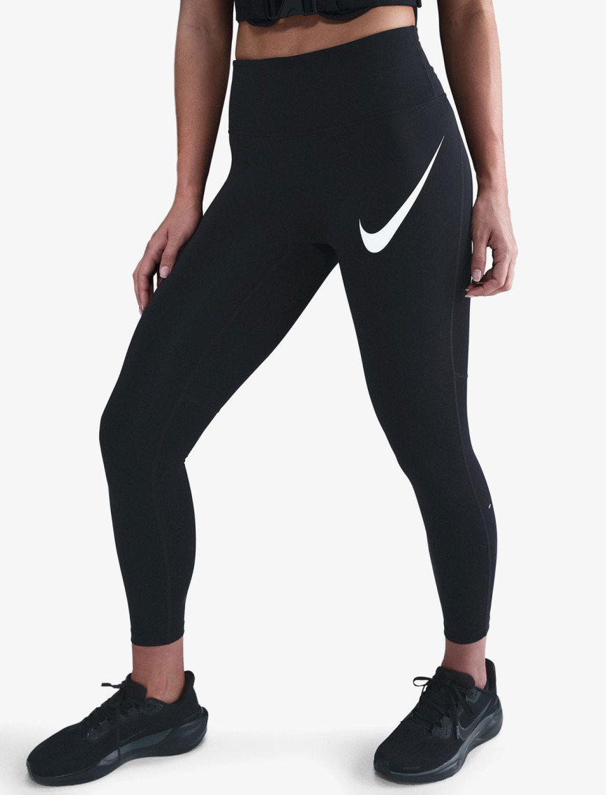 Nike Dri-Fit Tempo Swoosh Run Kadın Siyah Tayt Nike Dri-Fit Tempo Swoosh Run Kadın Siyah Tayt