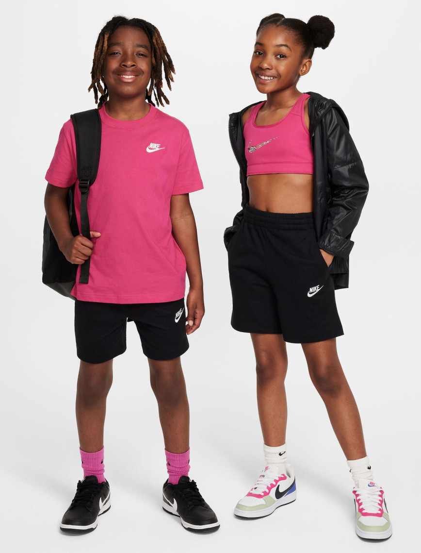 Nike Sportswear Club Knit Genç Çocuk Siyah Şort