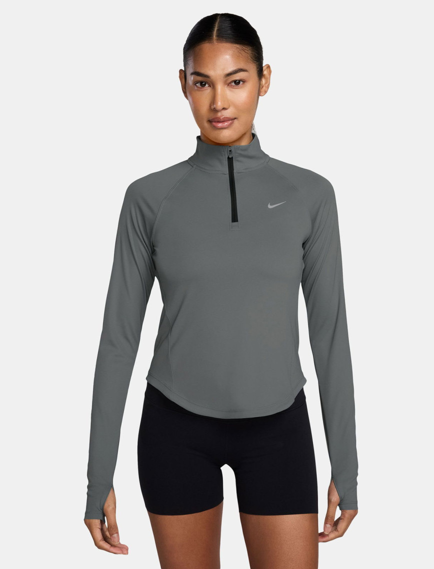 Nike Tempo Dri-Fit Kadın Gri Sweatshirt Nike Tempo Dri-Fit Kadın Gri Sweatshirt