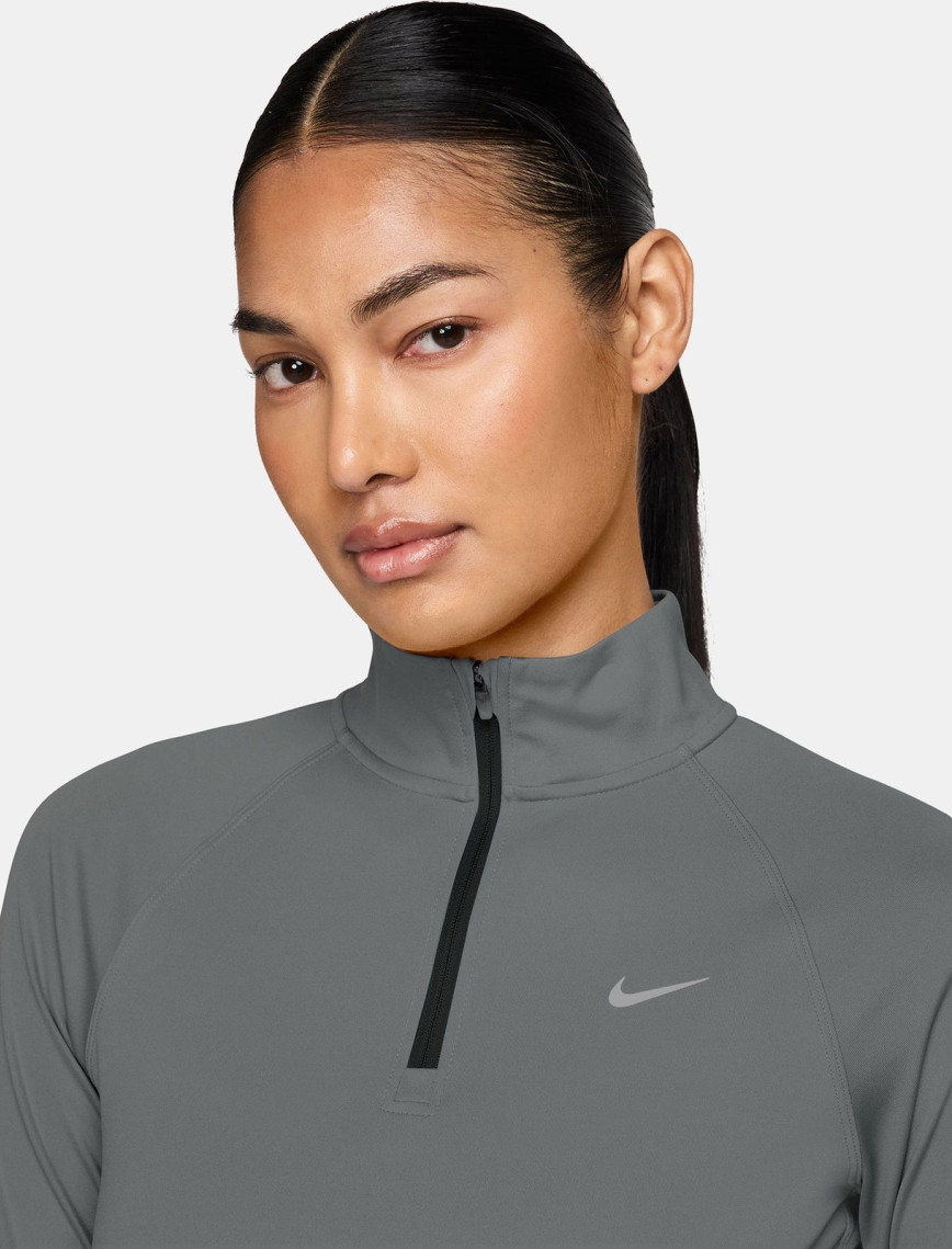 Nike Tempo Dri-Fit Kadın Gri Sweatshirt Nike Tempo Dri-Fit Kadın Gri Sweatshirt
