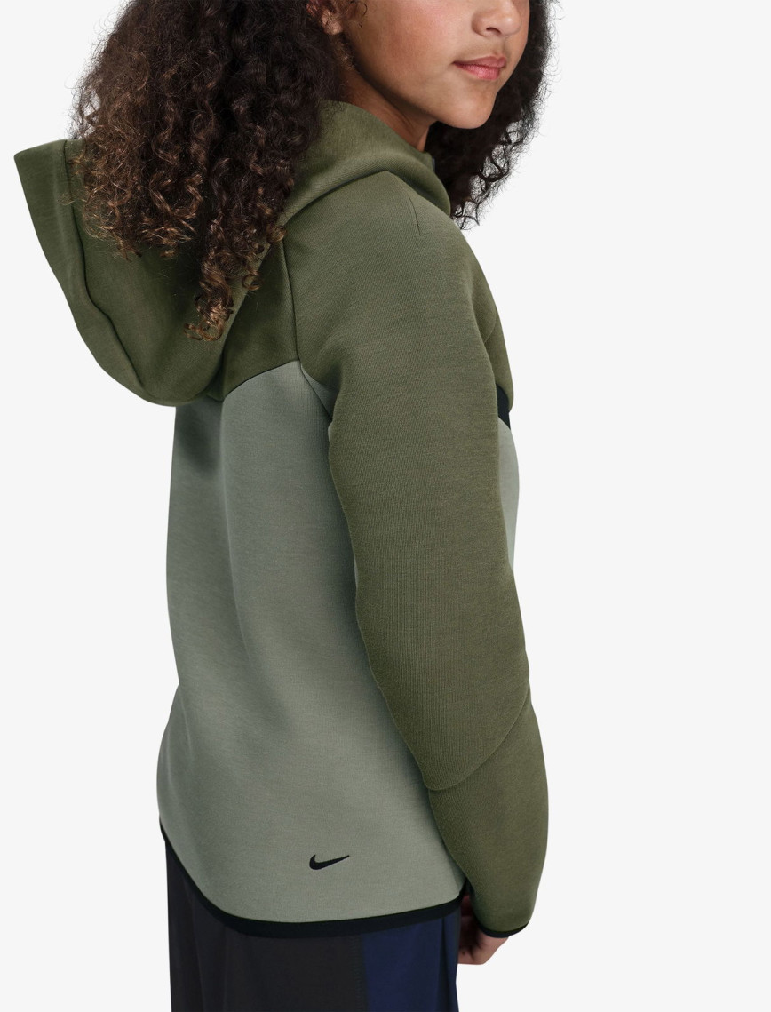 Nike Sportswear Tech Fleece Genç Çocuk Yeşil Eşofman Üstü Nike Sportswear Tech Fleece Genç Çocuk Yeşil Eşofman Üstü