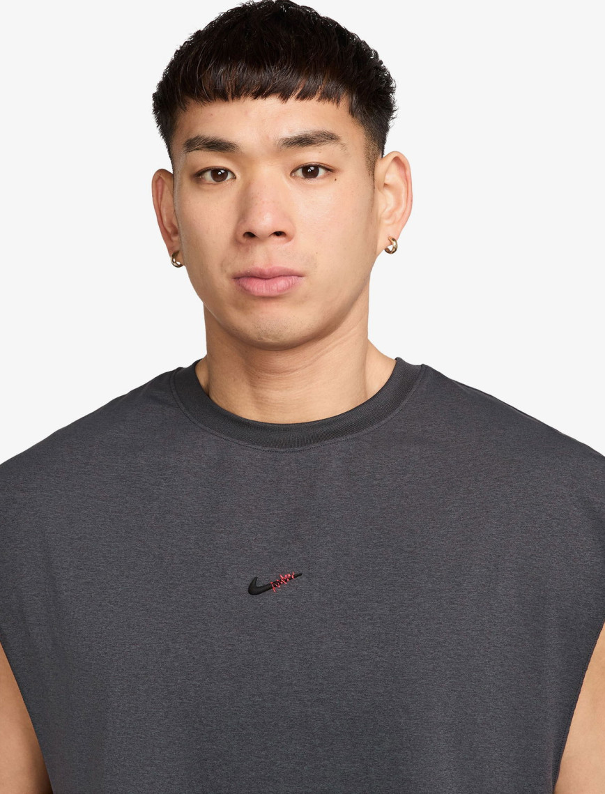 Nike Dri-Fit Top Street Erkek Gri T-Shirt Nike Dri-Fit Top Street Erkek Gri T-Shirt