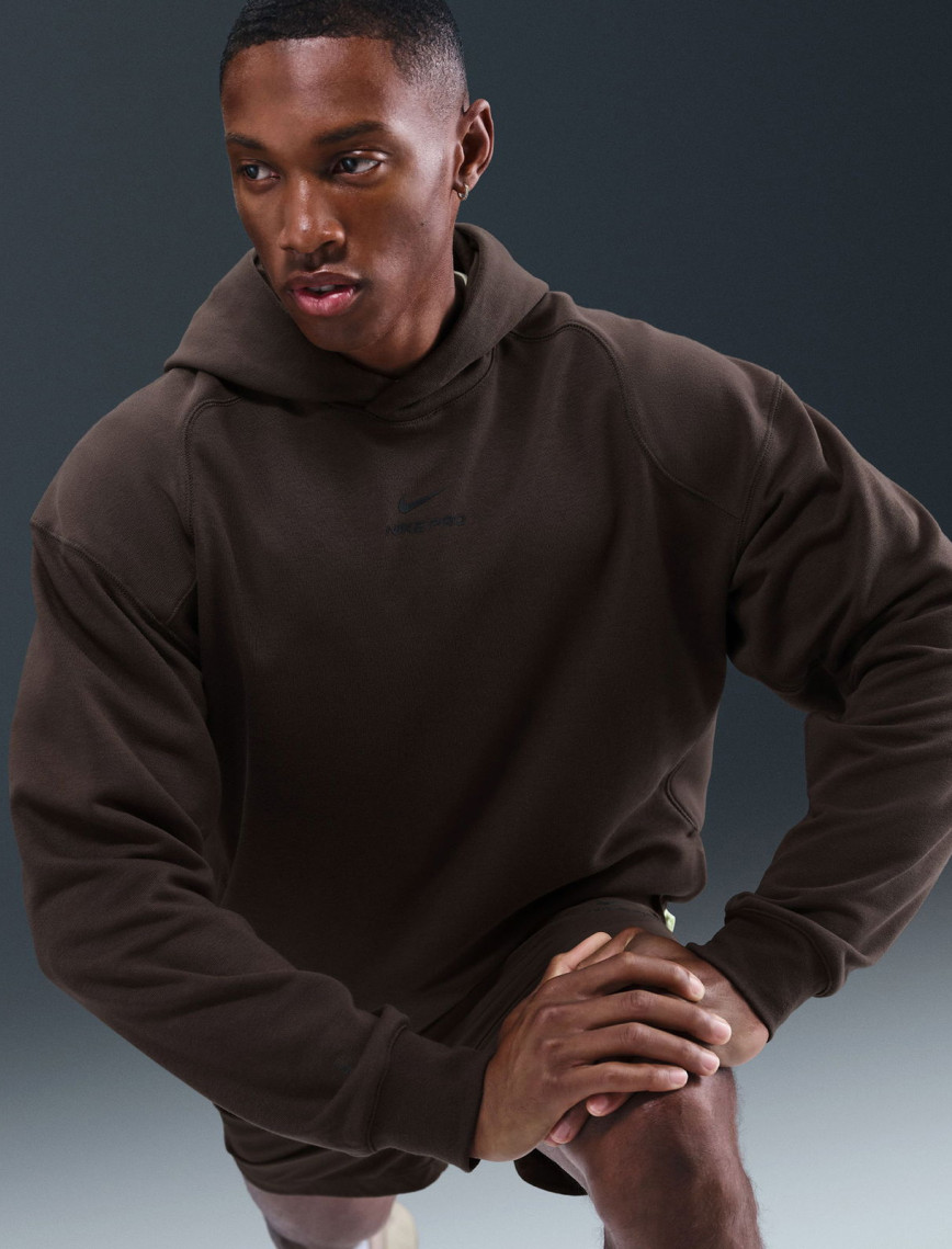 Nike Pro Dri-Fit Midlayer Erkek Kahverengi Sweatshirt Nike Pro Dri-Fit Midlayer Erkek Kahverengi Sweatshirt