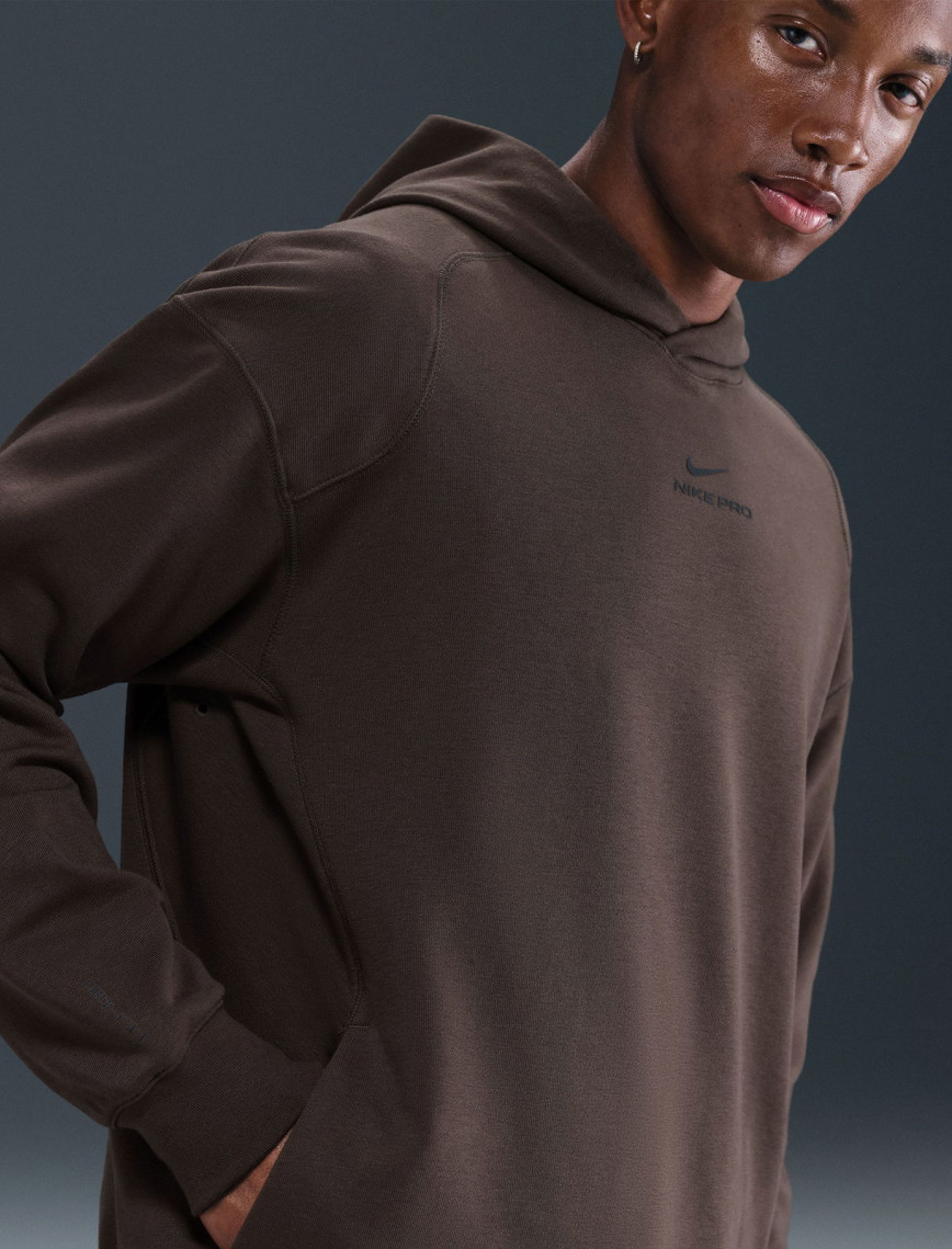 Nike Pro Dri-Fit Midlayer Erkek Kahverengi Sweatshirt Nike Pro Dri-Fit Midlayer Erkek Kahverengi Sweatshirt