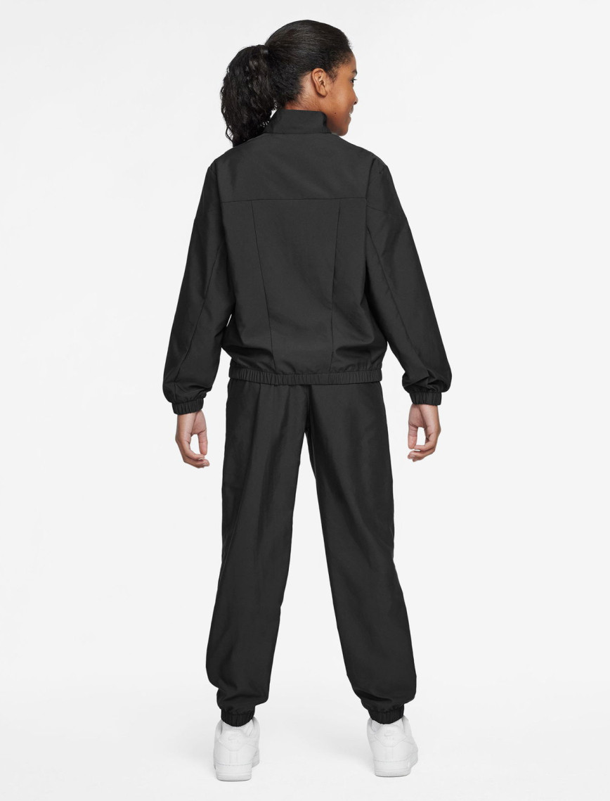 Nike Sportswear Woven Genç Çocuk Siyah Eşofman Takımı Nike Sportswear Woven Genç Çocuk Siyah Eşofman Takımı