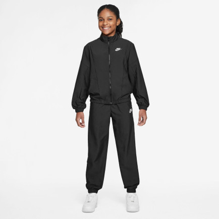 Nike Sportswear Woven Genç Çocuk Siyah Eşofman Takımı Nike Sportswear Woven Genç Çocuk Siyah Eşofman Takımı