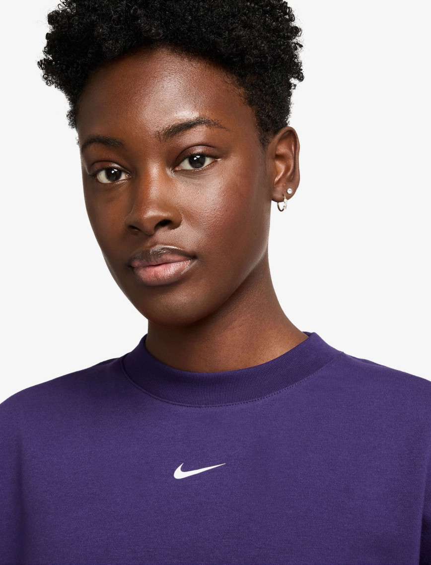 Nike Pro Dri-Fit Fleece Kadın Mor Sweatshirt Nike Pro Dri-Fit Fleece Kadın Mor Sweatshirt