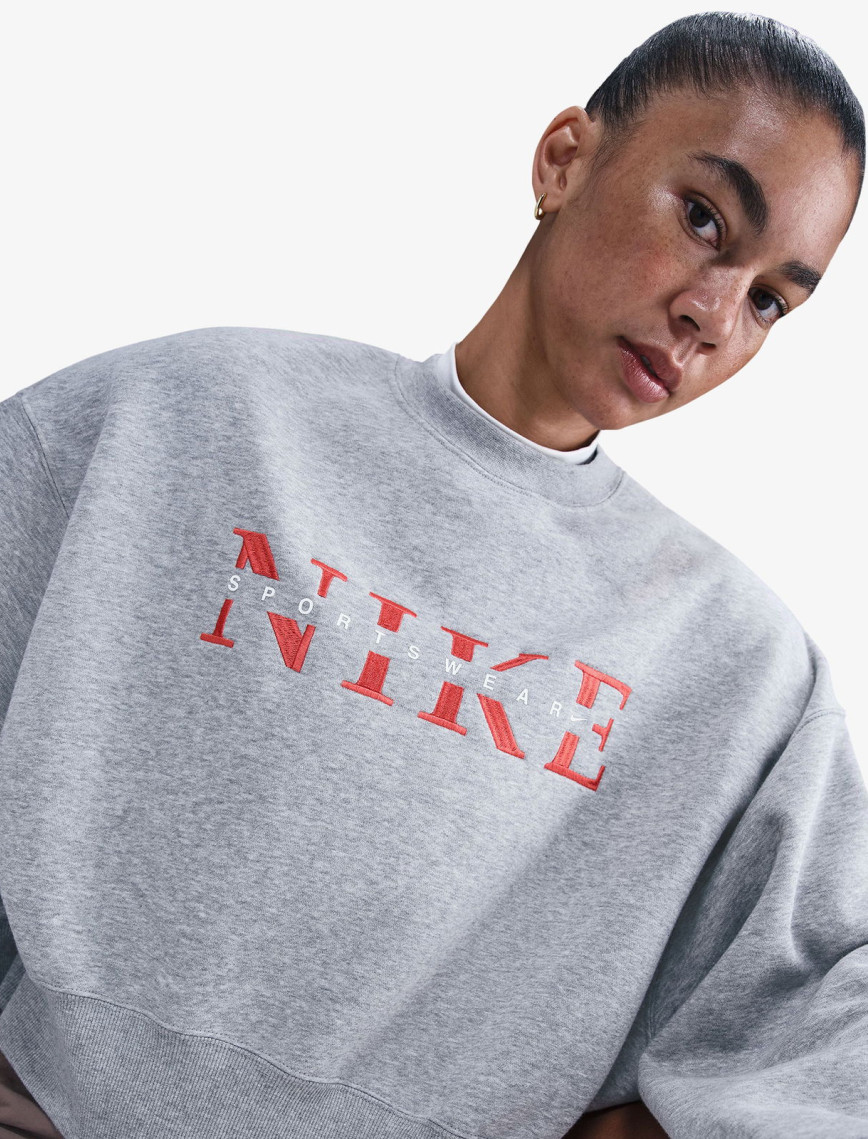 Nike Sportswear Phoenix Fleece Kadın Gri Sweatshirt Nike Sportswear Phoenix Fleece Kadın Gri Sweatshirt