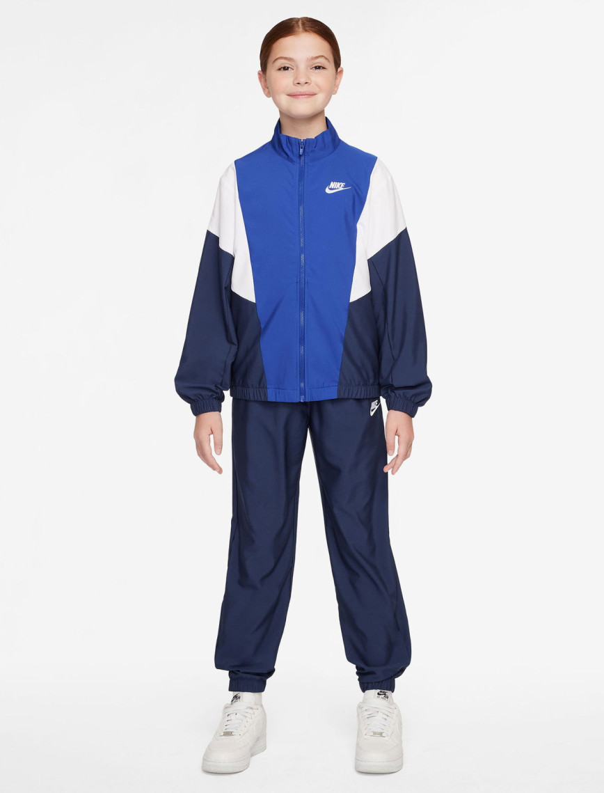 Nike Sportswear Woven Genç Çocuk Siyah Eşofman Takımı Nike Sportswear Woven Genç Çocuk Siyah Eşofman Takımı