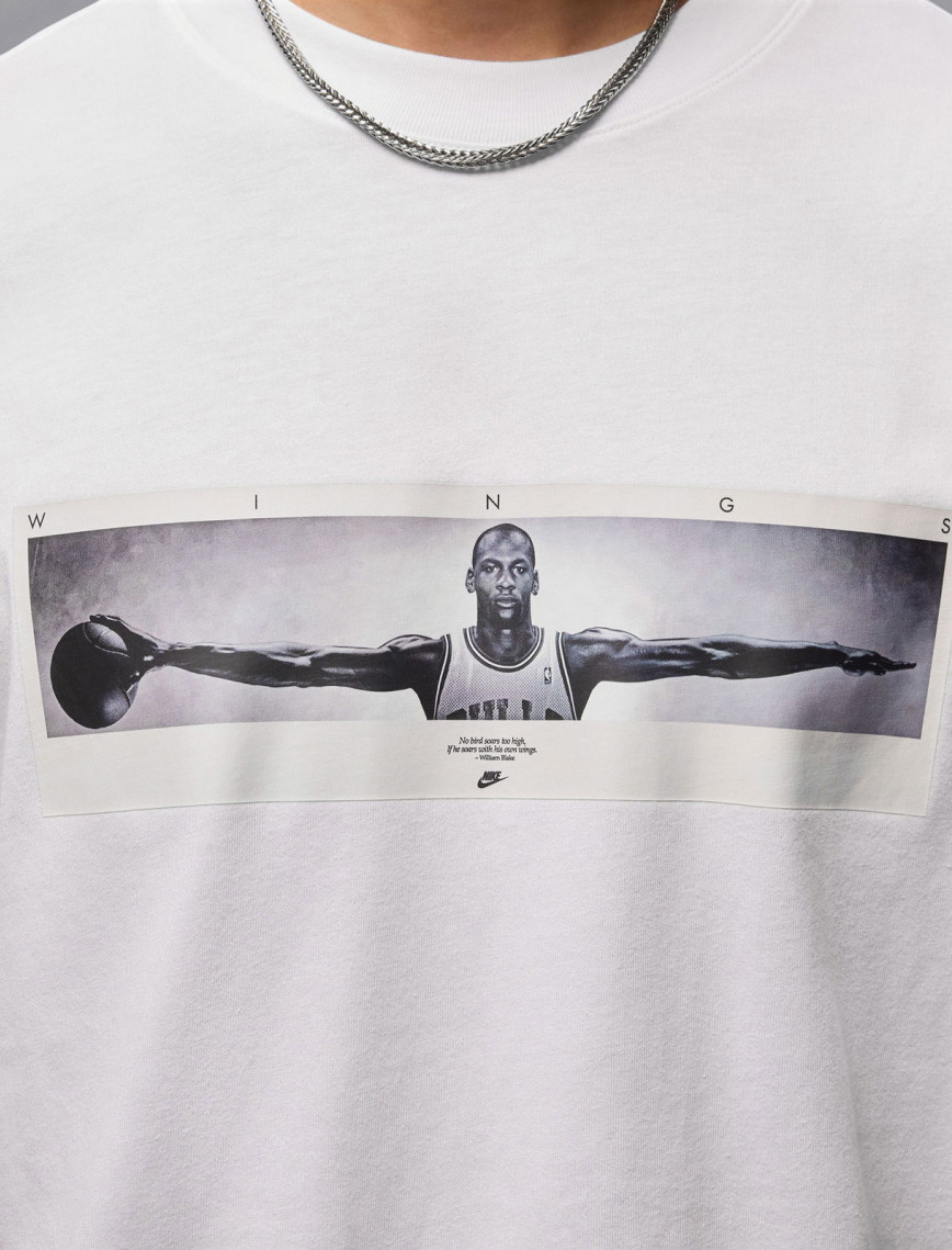 Jordan Wings Erkek Beyaz T-Shirt Jordan Wings Erkek Beyaz T-Shirt