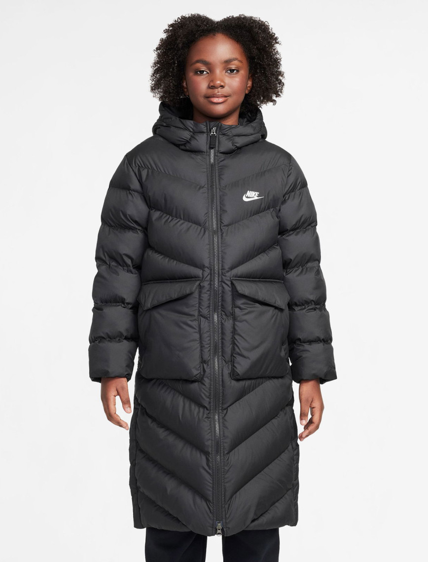 Nike Sportswear All Day Play Genç Çocuk Siyah Mont Nike Sportswear All Day Play Genç Çocuk Siyah Mont