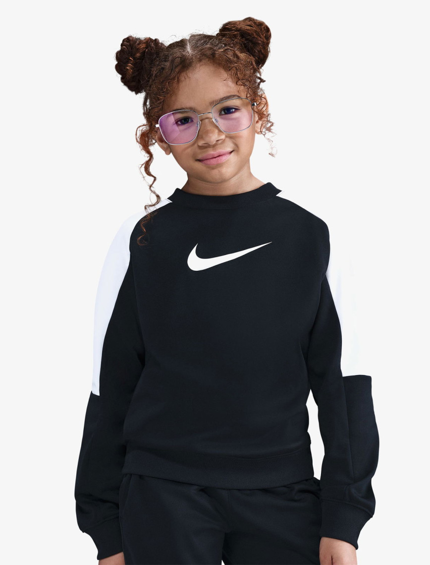 Nike Sportswear Dri-Fit Crew Genç Çocuk Siyah Eşofman Takımı Nike Sportswear Dri-Fit Crew Genç Çocuk Siyah Eşofman Takımı
