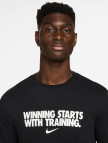 Nike Dri-Fit Winning Erkek Siyah T-Shirt Nike Dri-Fit Winning Erkek Siyah T-Shirt