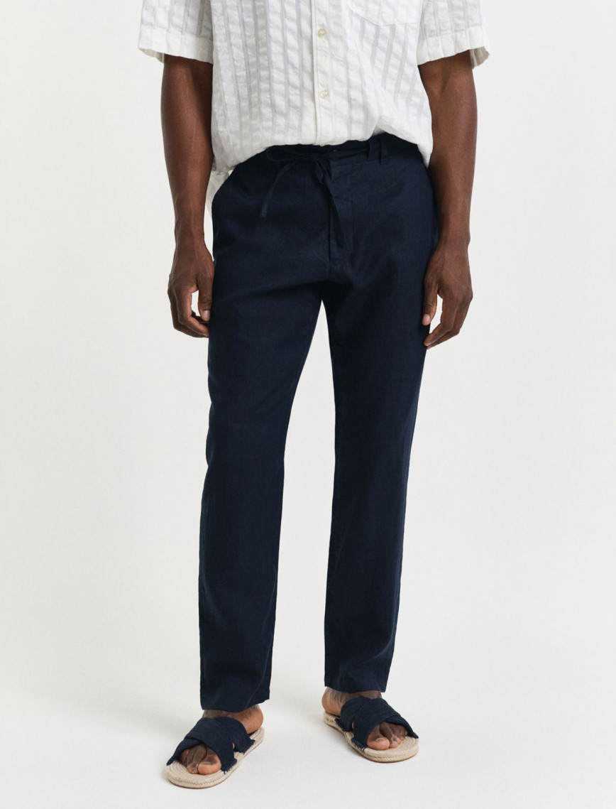 GANT Erkek Lacivert Relaxed Fit Pantolon GANT Erkek Lacivert Relaxed Fit Pantolon