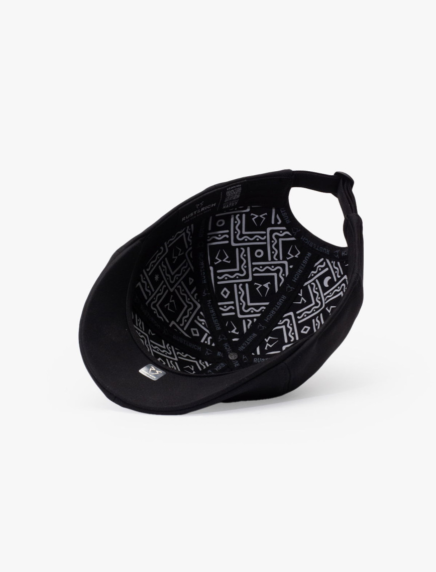 RustandRich Kadın Erkek Siyah Casket Şapka-Timeless Collection-Casual RustandRich Kadın Erkek Siyah Casket Şapka-Timeless Collection-Casual