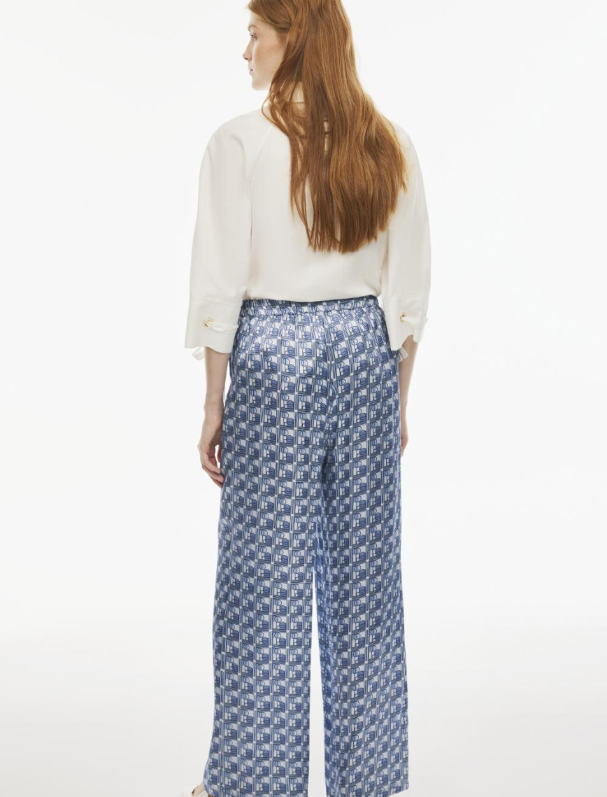 Drinas Rahat Kalıp Uzun Boy Geniş Paça Mavi Renk Kadın Pantolon Drinas Rahat Kalıp Uzun Boy Geniş Paça Mavi Renk Kadın Pantolon