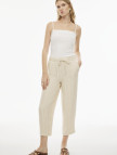 Emars Rahat Kalıp Bilek Boy Boru Paça Ekru Bej Renk Kadın Pantolon Emars Rahat Kalıp Bilek Boy Boru Paça Ekru Bej Renk Kadın Pantolon