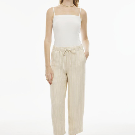 Emars Rahat Kalıp Bilek Boy Boru Paça Ekru Bej Renk Kadın Pantolon