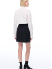 Seras Regular Fit Diz Üstü Siyah Etek Seras Regular Fit Diz Üstü Siyah Etek