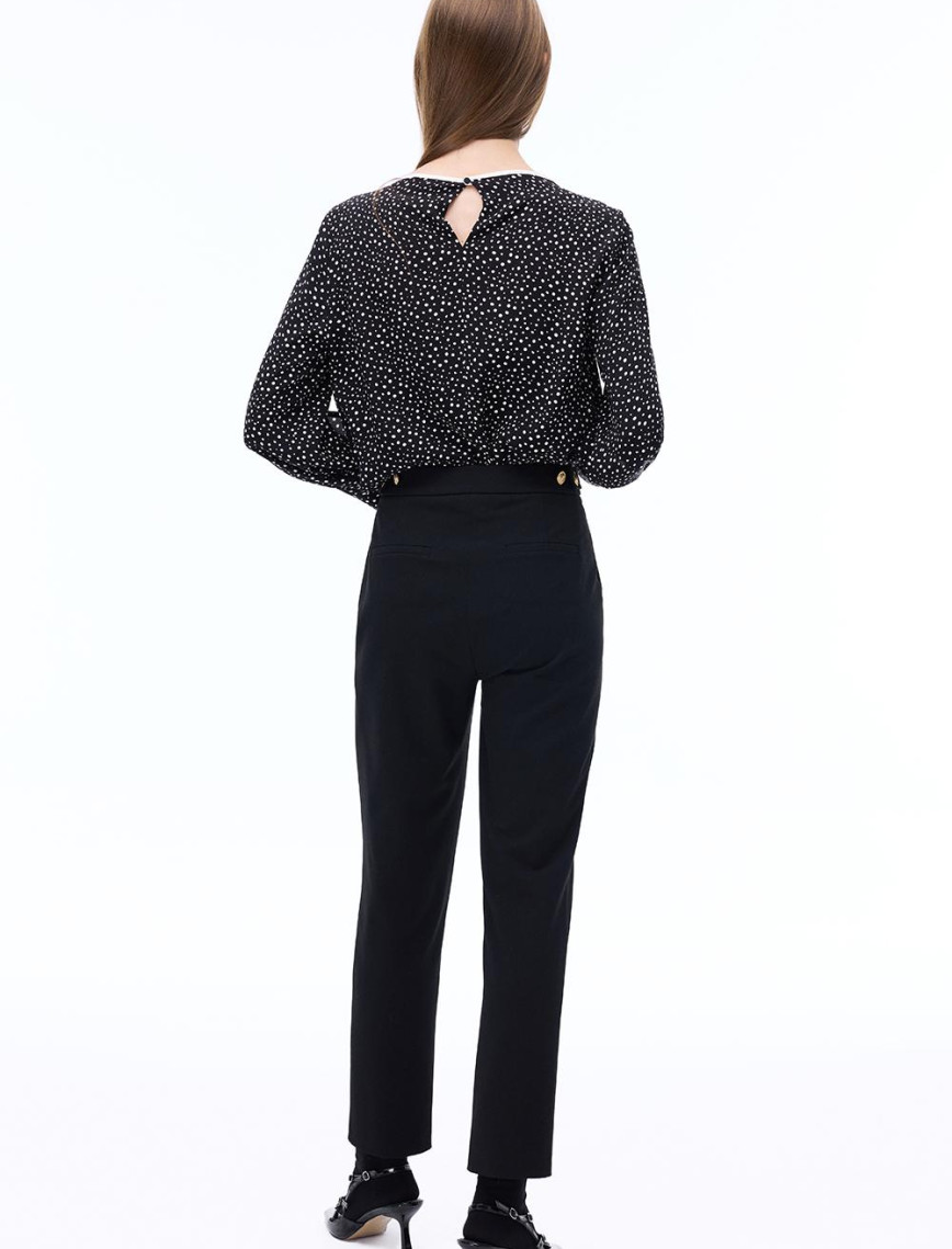 Always Regular Fit Boru Paça Siyah Renk Kadın Pantolon Always Regular Fit Boru Paça Siyah Renk Kadın Pantolon