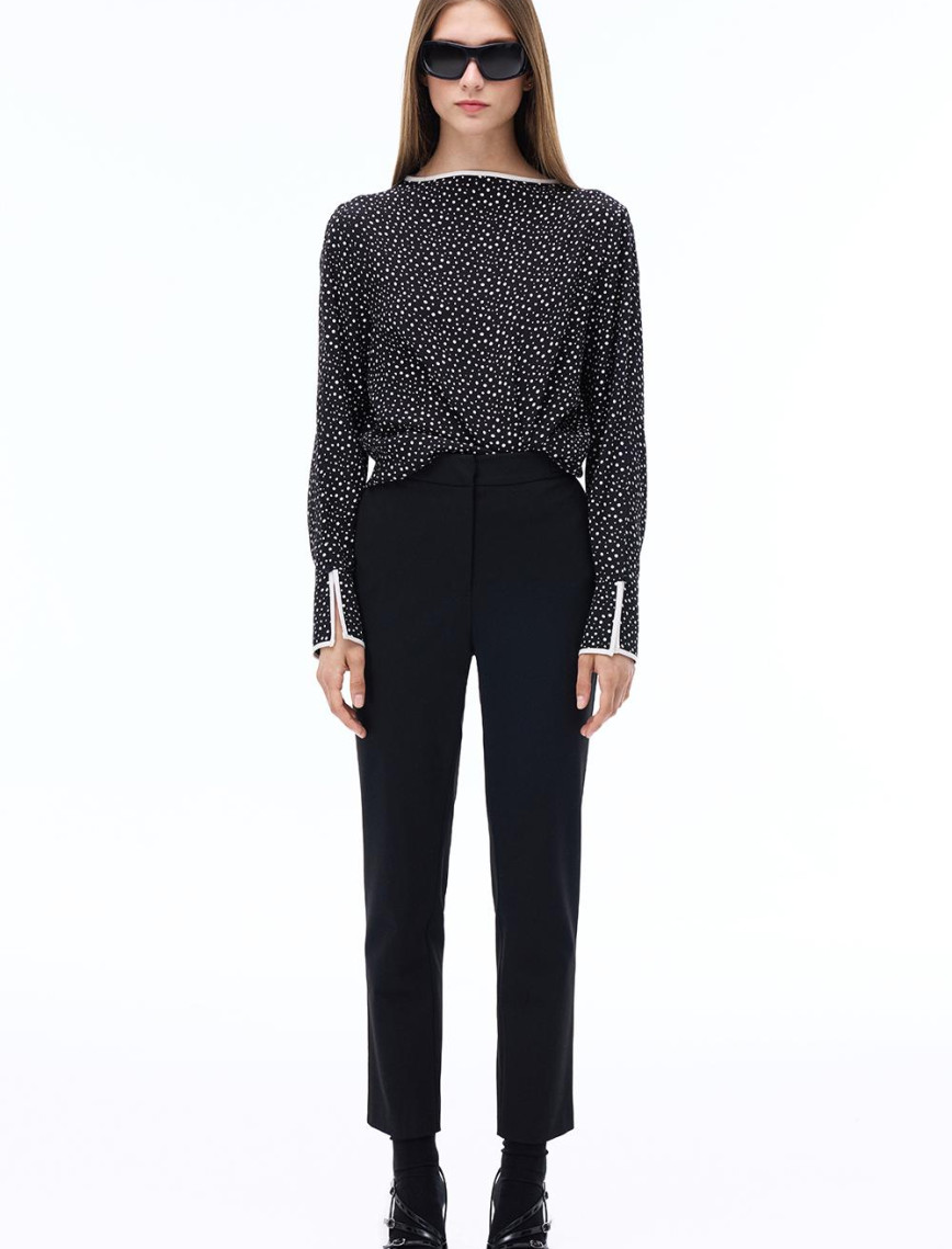 Always Regular Fit Boru Paça Siyah Renk Kadın Pantolon Always Regular Fit Boru Paça Siyah Renk Kadın Pantolon