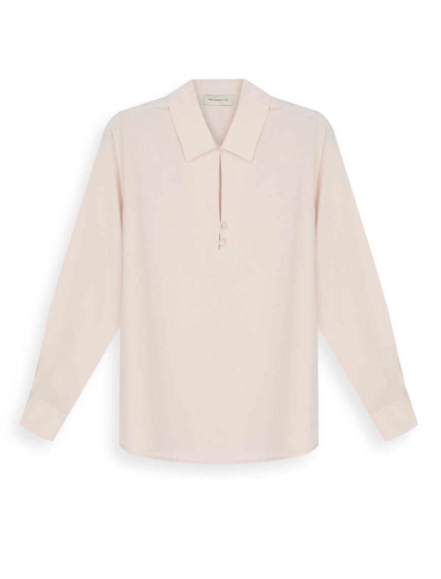 Farewell Regular Fit Standart Boy Takma Kol Dik Yaka Bej Bluz Farewell Regular Fit Standart Boy Takma Kol Dik Yaka Bej Bluz