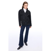 Sensorial Rahat Kalıp Kısa Boy Takma Kol Erkek Yaka Siyah Kaban Sensorial Rahat Kalıp Kısa Boy Takma Kol Erkek Yaka Siyah Kaban