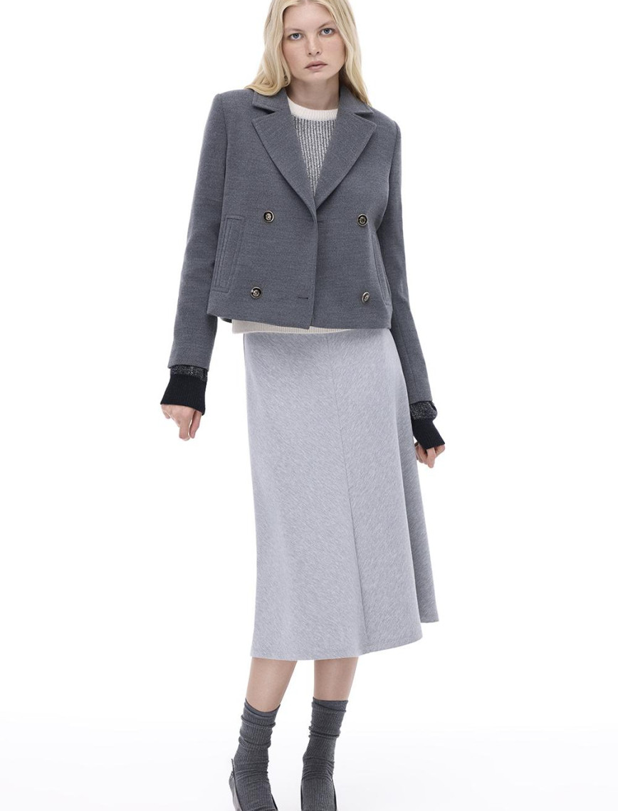 Mona Regular Fit Kısa Boy Takma Kol Erkek Yaka Antrasit Kaban Mona Regular Fit Kısa Boy Takma Kol Erkek Yaka Antrasit Kaban