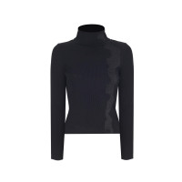 Triko Slim Fit Standart Boy Takma Kol Balıkçı Yaka Siyah Kazak Triko Slim Fit Standart Boy Takma Kol Balıkçı Yaka Siyah Kazak