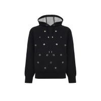 Triko Regular Fit Standart Boy Reglan Kol Kapüşonlu Siyah Kazak Triko Regular Fit Standart Boy Reglan Kol Kapüşonlu Siyah Kazak