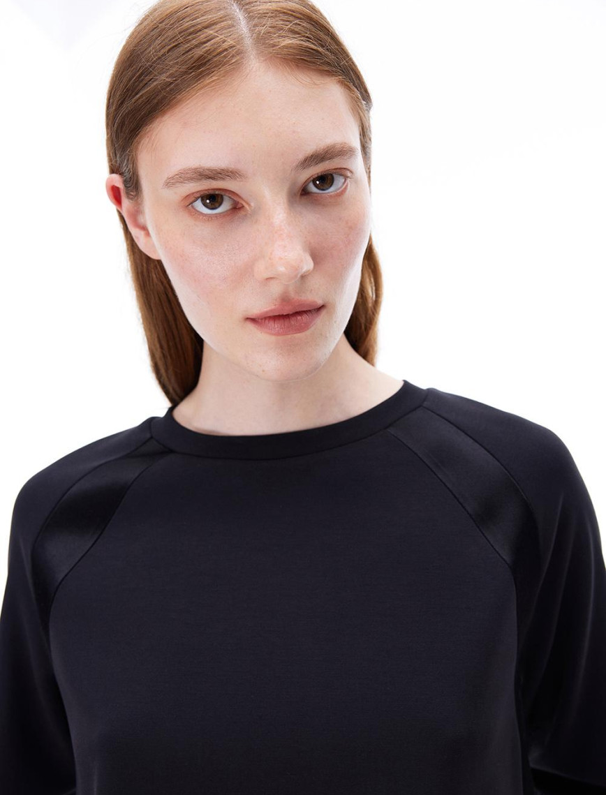 Arnes Regular Fit Standart Boy Reglan Kol Bisiklet Yaka Siyah Ust Arnes Regular Fit Standart Boy Reglan Kol Bisiklet Yaka Siyah Ust