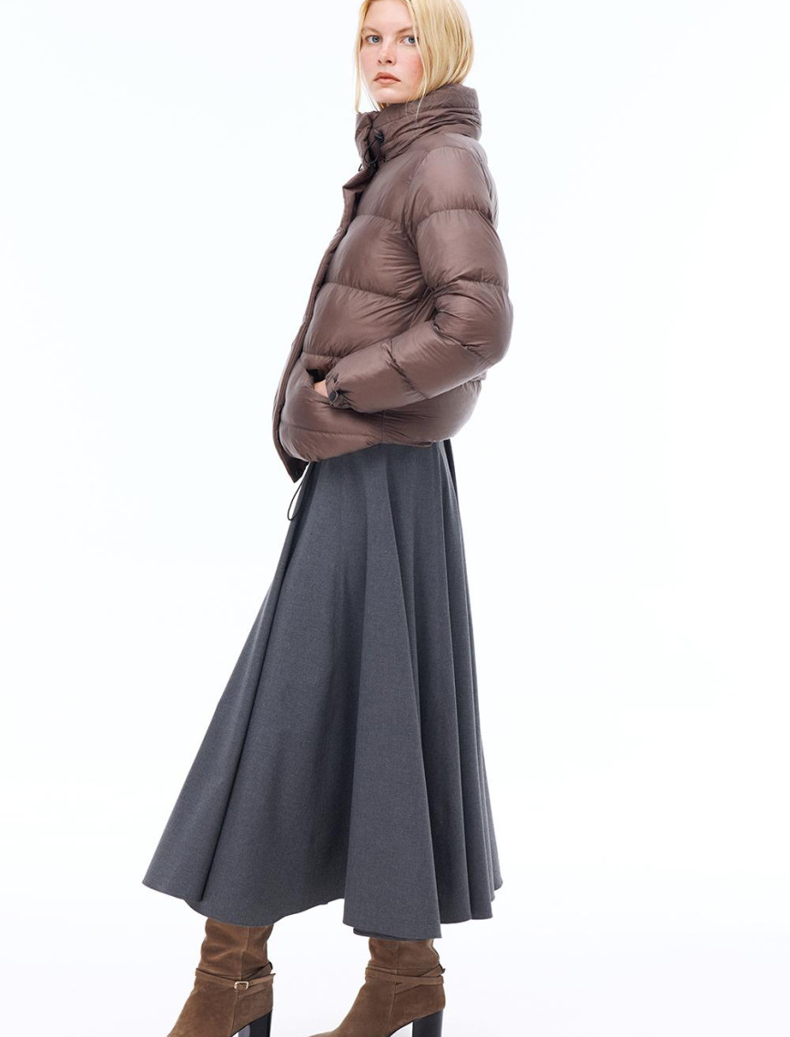 Awans Regular Fit Kısa Boy Takma Kol Hakim Yaka Vizon Mont Awans Regular Fit Kısa Boy Takma Kol Hakim Yaka Vizon Mont