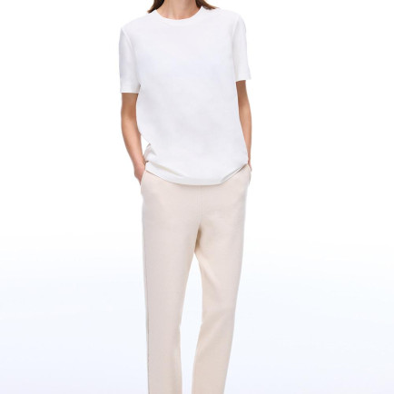 Triko Rahat Kalıp Bilek Boy Vizon Pantolon