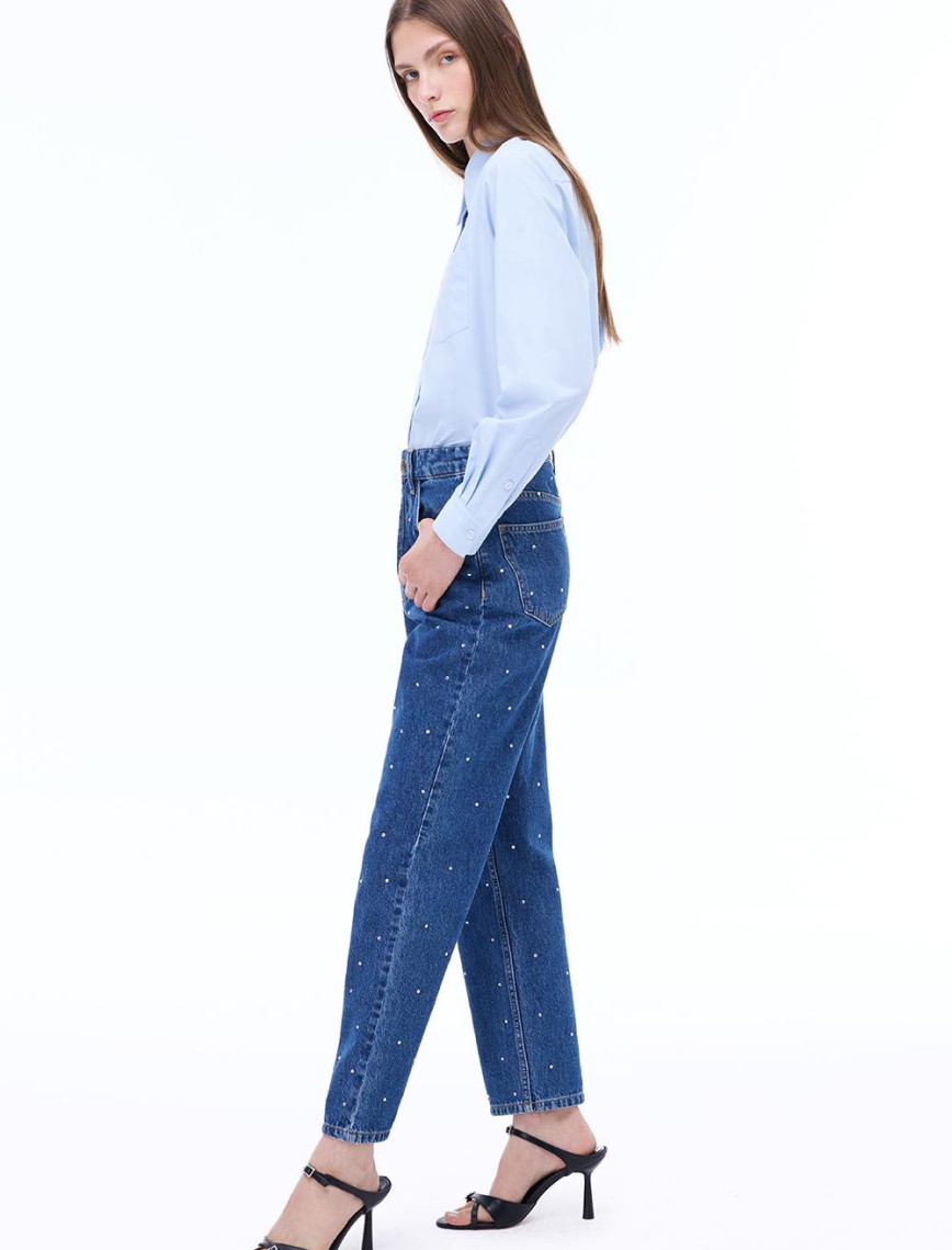 Blendas Rahat Kalıp Bilek Boy Acık mavı Pantolon Blendas Rahat Kalıp Bilek Boy Acık mavı Pantolon